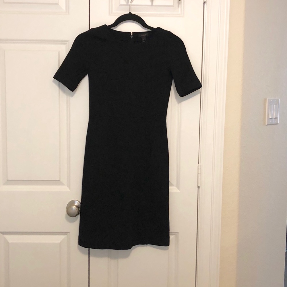 J. Crew Black Wool Dress (0) - Picture 3 of 9